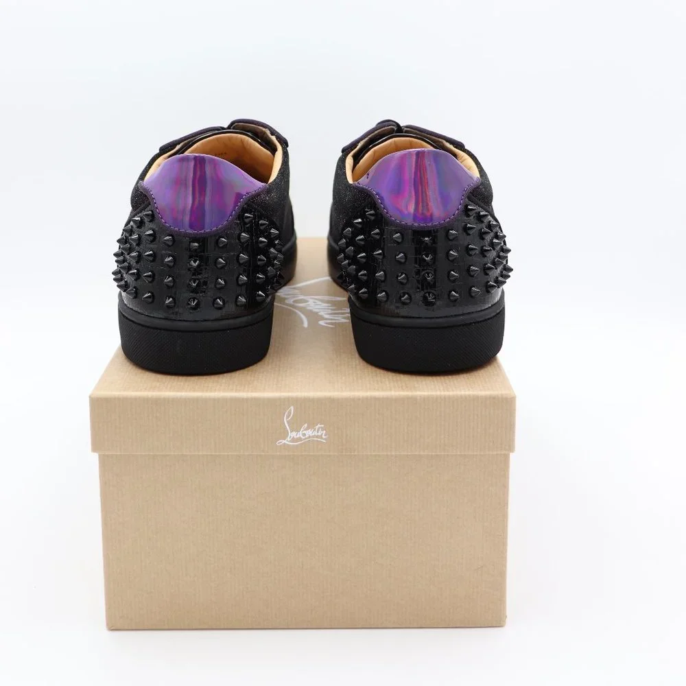 NIB Christian Louboutin Seavaste 2 Orlato Flat Glitter Iridescent Sneakers - Picture 6 of 8